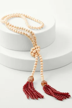 Amina Tassel Lariat Necklace