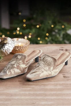Carolina Embroidered Mule