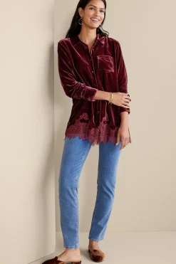 Eden Velvet & Lace Shirt