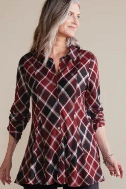 Joelle Plaid Tunic
