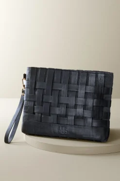 Leather Strap In Clutch