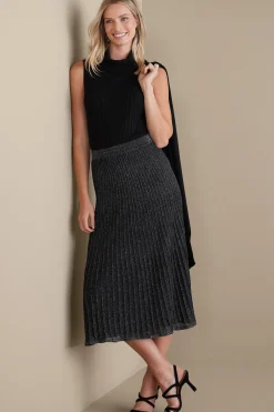 Nisha Knit Pleated Skirt