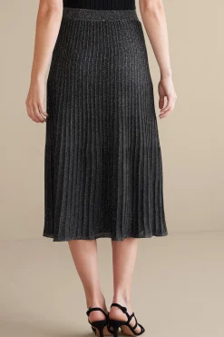 Nisha Knit Pleated Skirt