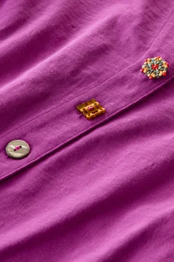 Petites Danielle Button Dress