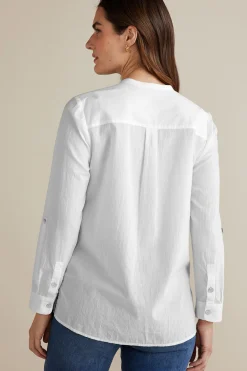 Petites Eleanor Crochet Shirt