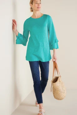 Petites Erin Linen Blend Tunic