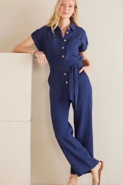 Petites Natasha Gauze Jumpsuit