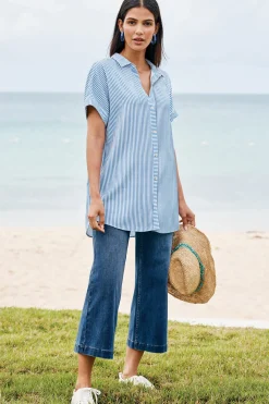 Petites Ultimate Denim Wide Leg Crop Jeans