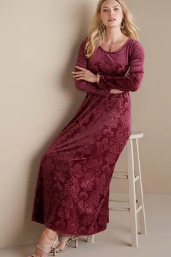 Santiago Embossed Velvet Dress
