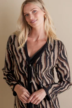 Veronica Jacquard Cardigan